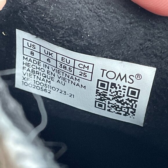 TOMS Women's Clare Wedge Boot, Black/Grey Plaid, 8 NWB S161 - Picture 7 of 8